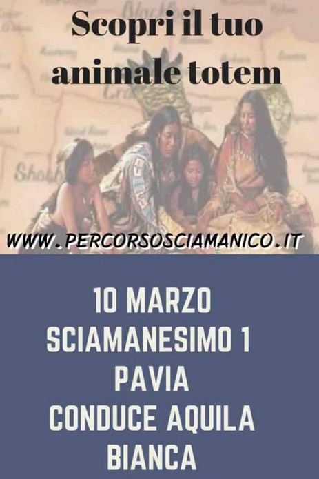 locandina corso sciamanico a pavia